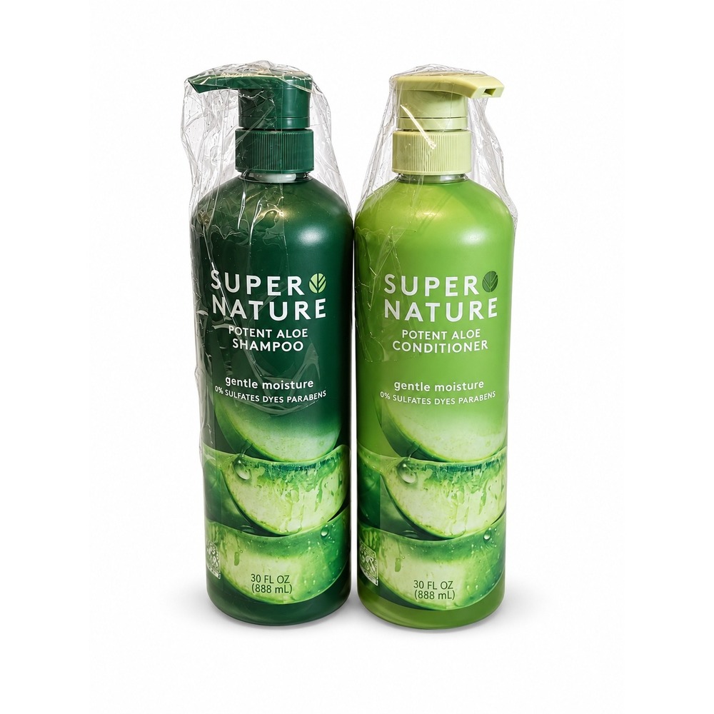 Super Nature Potent Aloe Shampoo & Conditioner Set – 30 fl oz Each